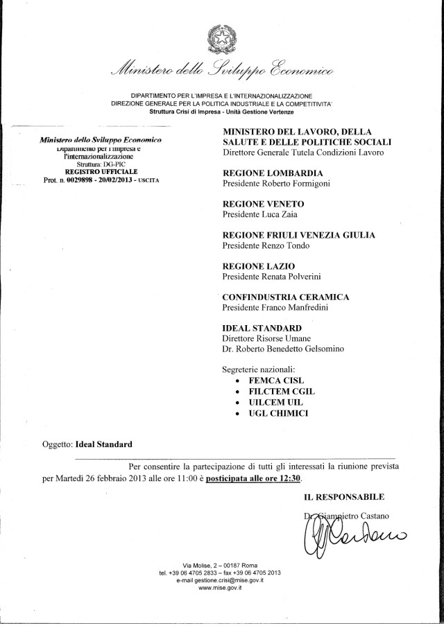 Ideal Standard convocazione MiSE -  26 febbraio 2013 - post_pagenumber.001