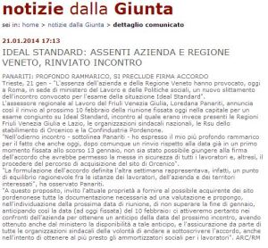 REGIONE FRIULI VENEZIA GIULIA comstampaRegFriuli21-01-2014