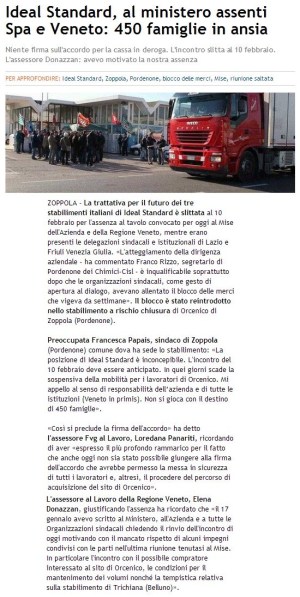 IL GAZZETTINO ilgazzettino21-01-2014