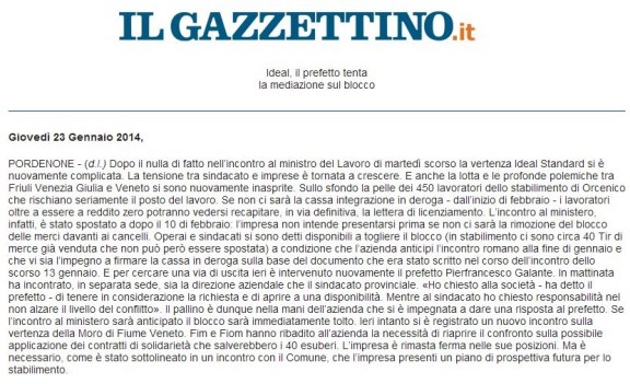 ilgazzettino23-01-2014