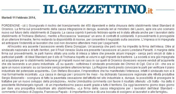 ilgazzettino11-02-2014
